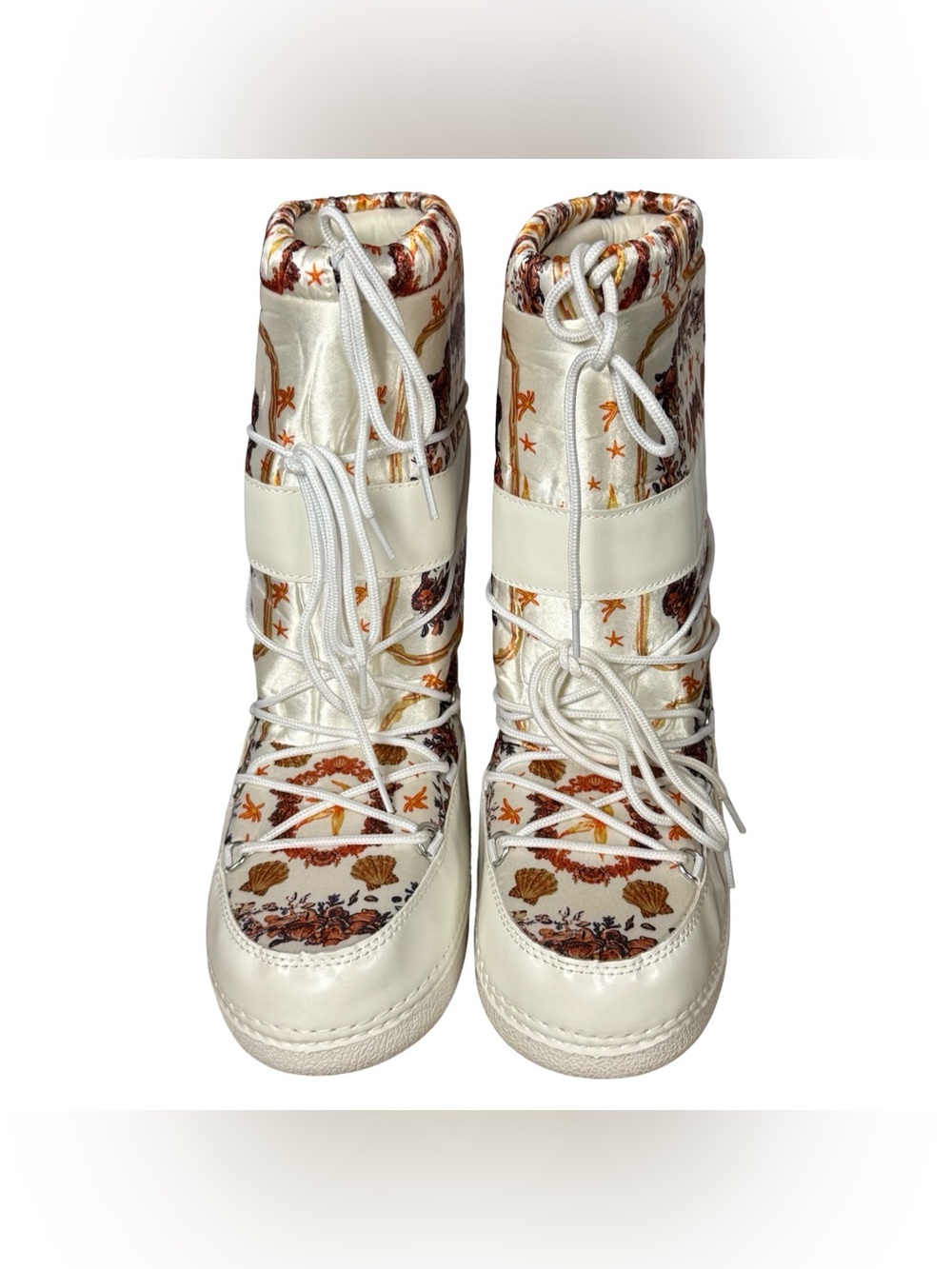 Cape Robbin Runaway Puffy Lace Up Mid Calf Cozy Winter Boots Women's Size 6M